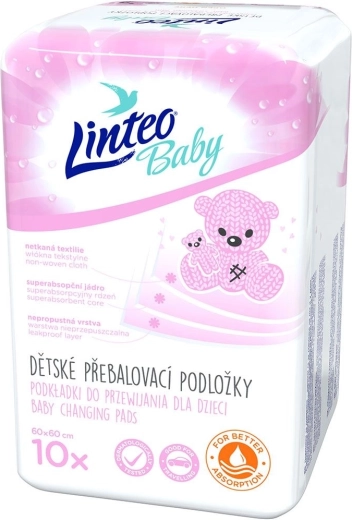 Podkłady do przewijania Linteo Baby 60 × 60 cm 10 szt.