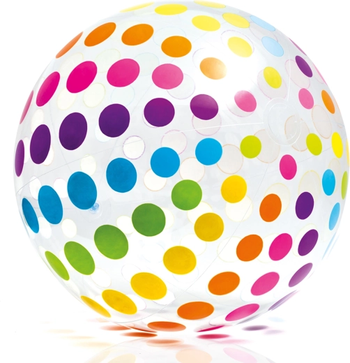 Duża dmuchana piłka plażowa 107 cm INTEX