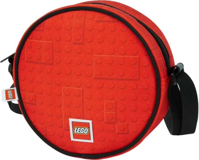 LEGO okrągła torba crossbody Brick Dots czerwona