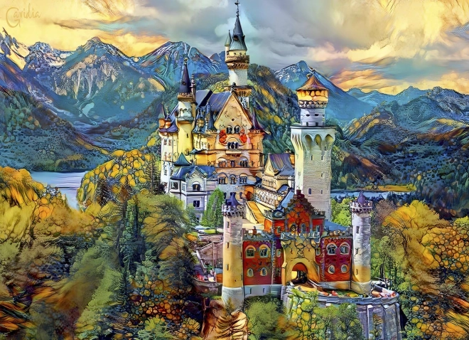 Puzzle Neuschwanstein 1000 elementów BLUEBIRD