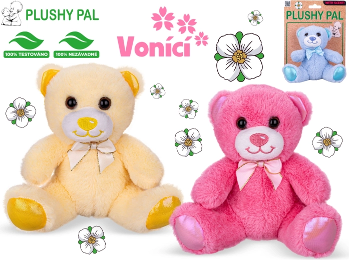 Pluszowy miś Plushy Pal 15 cm z kokardką i zapachem