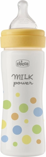 Chicco butelka dla niemowląt Perfect Easy 250 ml, silikonowy smoczek o średnim przepływie, dla chłopców (2m+)
