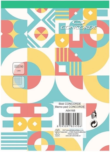 Blok CONCORDE A6 w kratkę, 50 kartek