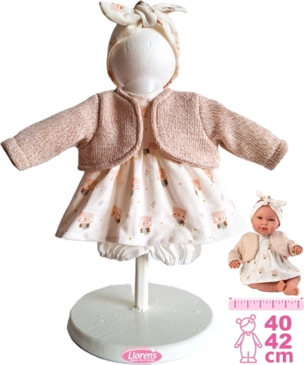Ubranko dla lalki New Born 40–42 cm, 4‑częściowy zestaw Llorens