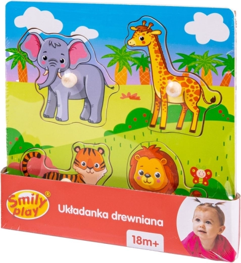 Drewniane puzzle ZOO Safari
