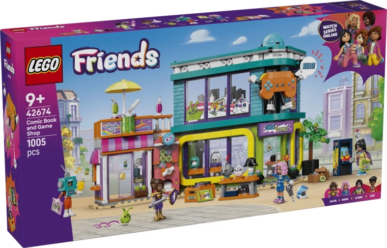 LEGO Friends sklep z komiksami i grami