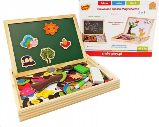 Magnetyczna drewniana tablica