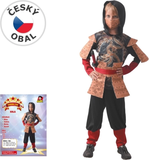 Dziecięcy kostium karnawałowy Ninja 130–140 cm