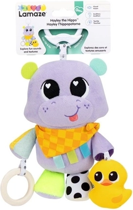 Zawieszana zabawka Lamaze Hippo Hayley z klipem