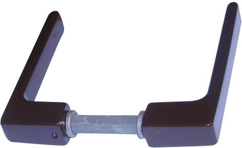 Klamka do bramy brązowa komaxit