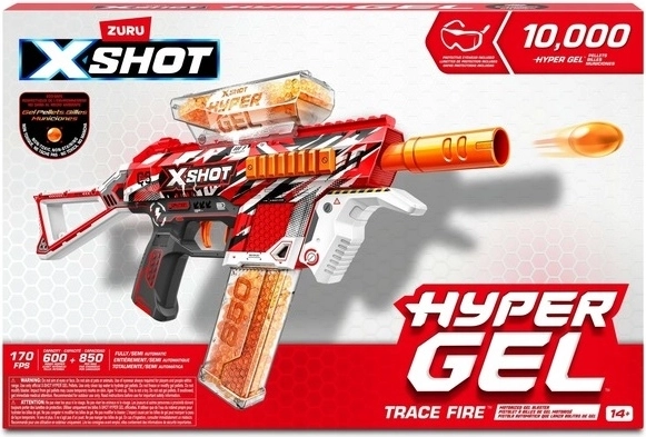 ZURU X-Shot Hyper Gel Trace Fire – żelowy blaster na kulki