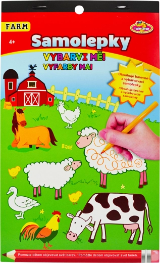 Kolorowe naklejki Farma dla dzieci