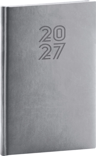 Notique tygodniowy terminarz Aprint 2027 szary 15 × 21 cm