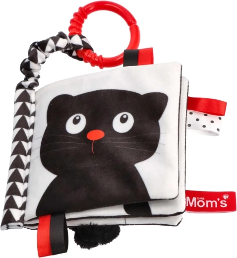 Sensoryczna książeczka Kto to? Co to? dla niemowląt 0+ Mom's Care