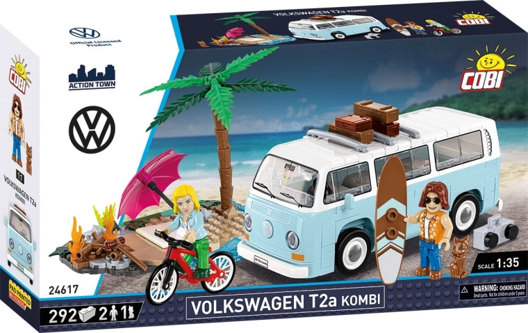 Cobi Volkswagen T2a Kombi zestaw konstrukcyjny 1:35 (292 elementy)