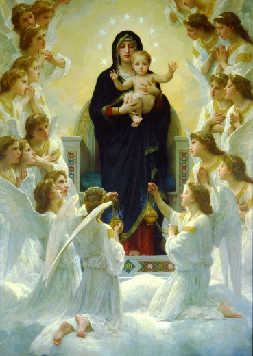Puzzle William Bouguereau: Madonna z aniołami 1000 elementów