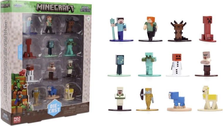 Jada Minecraft metalowe figurki seria 17 - 12 szt.