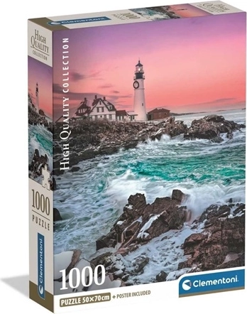 Clementoni puzzle 1000 elementów Pierwszy śnieg przy latarni morskiej Portland Head