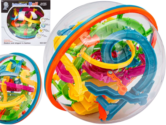 Kula labiryntowa 3D – inteligentna łamigłówka - 1 sztuka