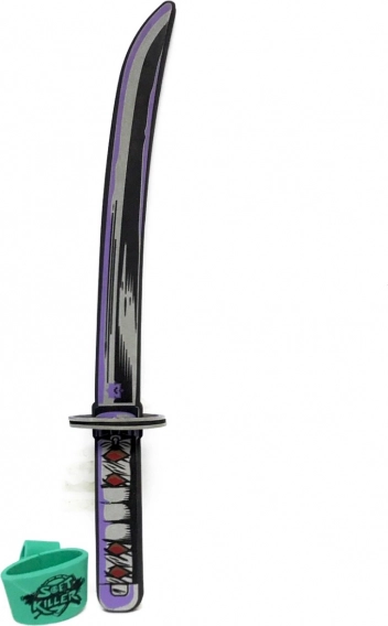 Fioletowy piankowy miecz Demon – dziecięcy dodatek karnawałowy