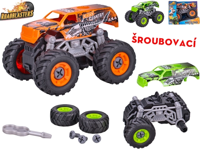 Śrubowany monster truck z napędem ciernym ROADBLASTERS 12 cm