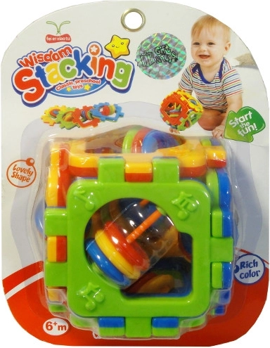 Kolorowa edukacyjna kostka dla niemowląt