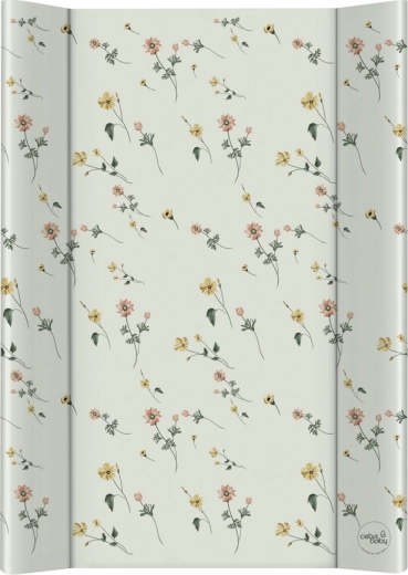 Ceba Baby miękka profilowana mata do przewijania na komodę Basic floral breeze 50 × 70 cm