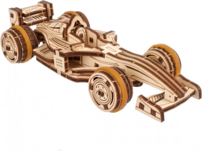 Ugears Compact racer – 3D drewniane mechaniczne puzzle bolidu