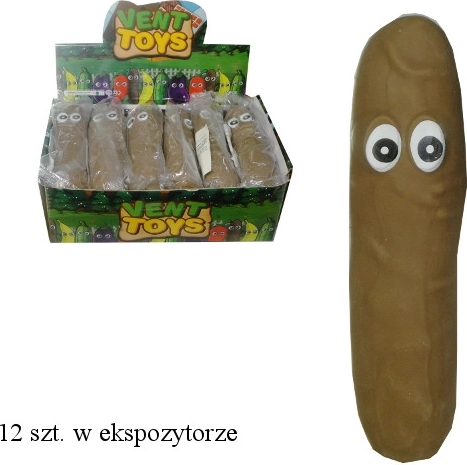 Antystresowy ściskacz/żel w kształcie kupki z oczami