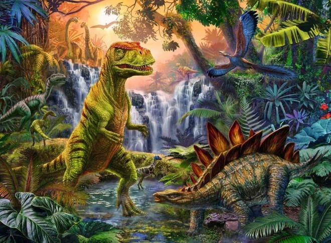Puzzle W królestwie dinozaurów XXL 100 elementów