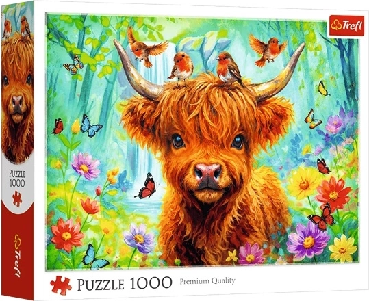 Puzzle Trefl 1000: szkocka krowa