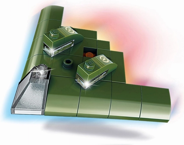 Qman amfibijny bombowiec Electric Ray – mini zestaw 38 elementów