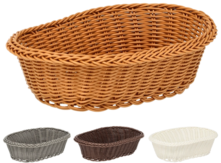 Owalny plastikowy koszyk 27 × 20 × 8 cm