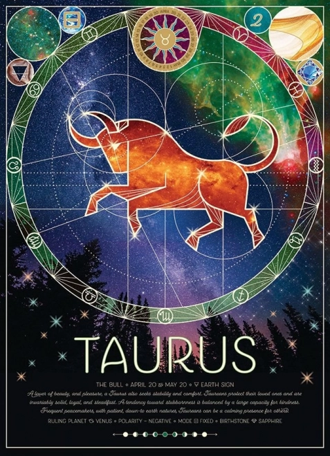Puzzle COBBLE HILL znak zodiaku Byk 500 elementów