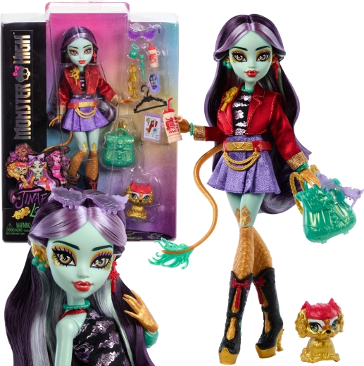 Lalka Monster High Jinafire Long ze zwierzątkiem Cloudy