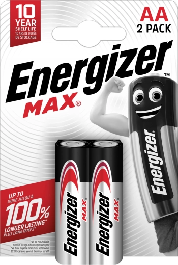 Baterie alkaliczne ENERGIZER Max AA, 2 szt.
