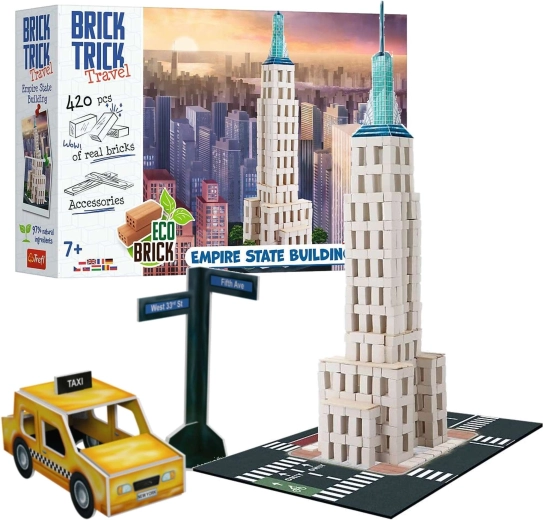 Outlet Trefl Brick Trick Podróże Empire State Building – zestaw konstrukcyjny z prawdziwych cegieł - 1 sztuka