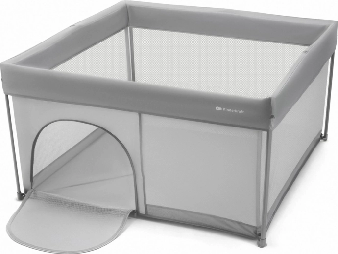 Kinderkraft kojec dla dzieci Ziki light grey