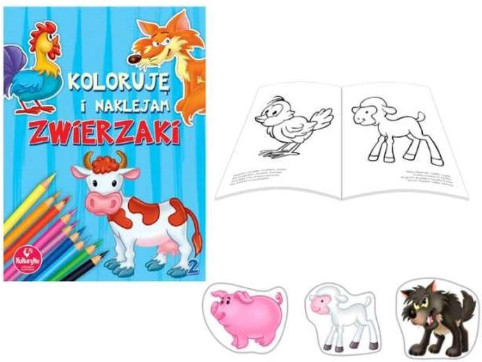 Koloruję i przyklejam – zwierzątka 2
