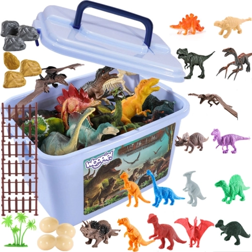Woopie zestaw figurek dinozaurów 40 szt. w przenośnym pudełku