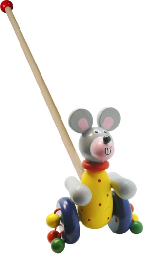 Mysz na kiju drewniana