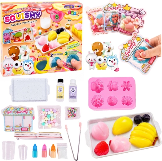 Kreatywny zestaw DIY do wykonania owocowych squishy