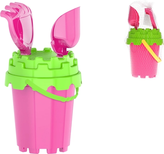 Różowy zestaw do piasku dla dzieci