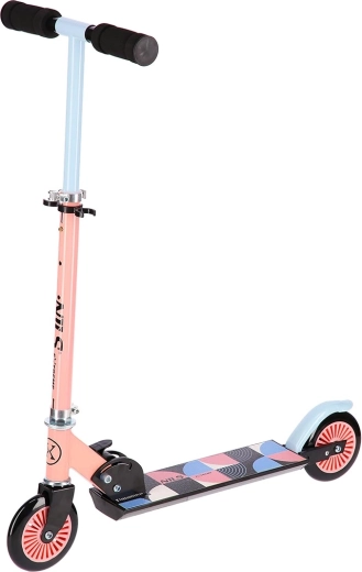 Składana hulajnoga NILS Extreme różowo‑niebieska