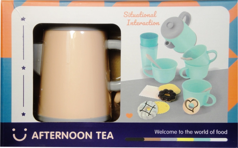 Dziecięcy zestaw do herbaty – plastikowy kuchenny zestaw do zabawy w dom