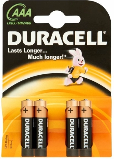 Baterie mikropaluszki AAA DURACELL Basic, 4 szt.