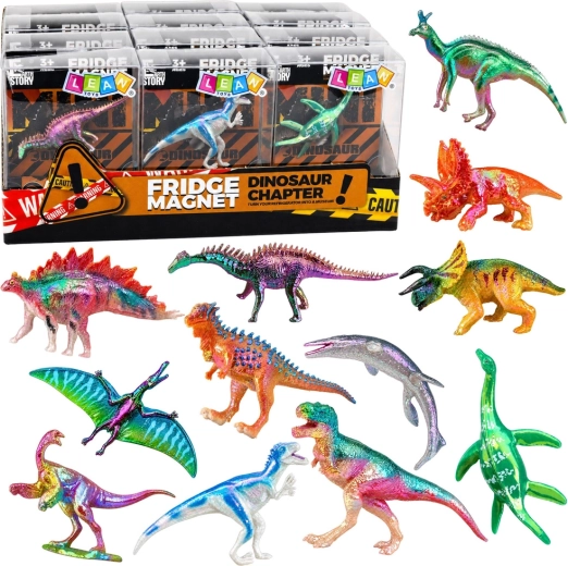 Figurka dinozaura z magnesem na lodówkę – mix gatunków