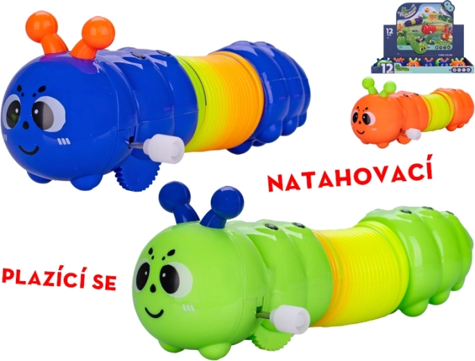 Wesoła gąsienica na kluczyk dla najmłodszych