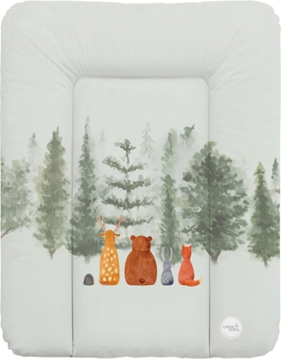 Ceba Baby miękka mata do przewijania na komodę 50 × 70 cm Basic Forest Companions