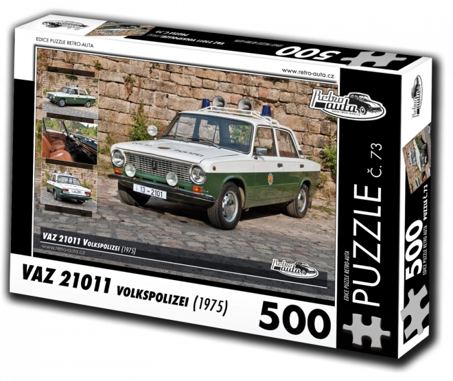 Puzzle Retro auta VAZ 21011 Volkspolizei 500 elementów